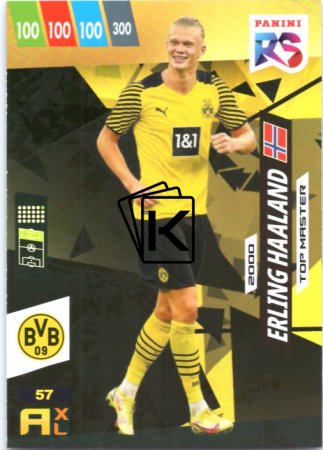 fotbalová kartička Panini Adrenalyn XL FIFA 365 2022 RS Top Master 57 Erling Haaland Borussia Dortmund