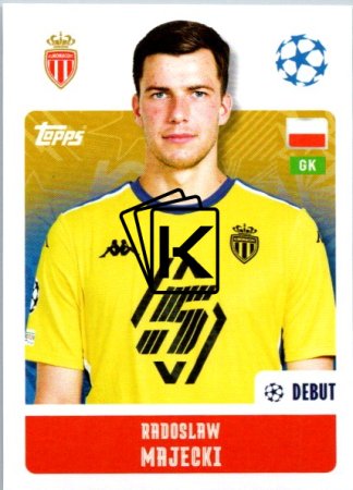 2024-25 Topps Champions League 54 Radoslaw Majecki (AS Monaco)