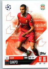 fotbalová kartička 2024-25 Topps Match Attax UEFA Club Competitions  60 Cody Gakpo (Liverpool)
