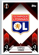 fotbalová kartička 2024-25 Topps Match Attax UEFA Club Competitions 352 Team Badge (Olympique Lyonnais)