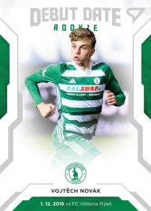 fotbalová kartička SportZoo 2020-21 Fortuna Liga Serie 2 Debut Date Rookie DR05 Vojtěch Novák Bohemians Praha
