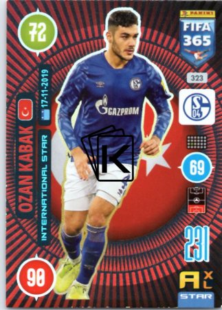 fotbalová karta Panini Adrenalyn XL FIFA 365 2021 International Stars 323 Ozan Kabak FC Schalke 04