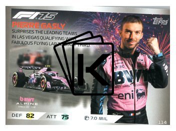 2025 Topps Turbo Attax F1 BWT Alpine Epic Moments  114 Pierre Gasly