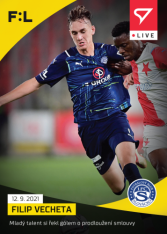 fotbalová kartička SportZoo 2021-22 Live L-031 Filip Vecheta 1.FC Slovácko /108 ks