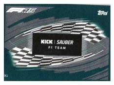2025 Topps Turbo Attax F1 Kick Sauber  91	Team Logo-Paralel Emerald
