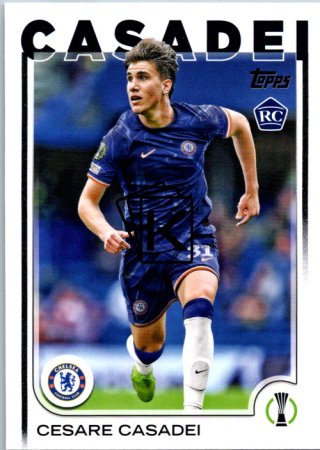 fotbalová kartička 2024-25 Topps UEFA Club Competitions Flagship 136 Cesare Casadei RC Chelsea FC