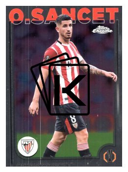 fotbalová kartička 2024-25 Topps Chrome UCC 72 Oihan Sancet, Athletic Club