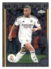 fotbalová kartička 2024-25 Topps Chrome UCC 1 Kylian Mbappe Real Madrid CF