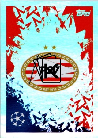 2024-25 Topps Champions League 295 Club Badge (PSV Eindhoven)