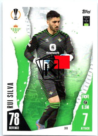 Fotbalová kartička 2023-24 Topps Match Attax UEFA Club Competitions 308 Rui Silva Real Betis Balompie