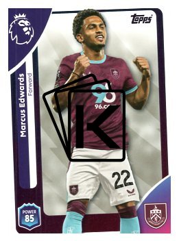 fotbalová kartička 2025-26 Topps  Premier League 317 Marcus Edwards (Burnley)
