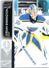 hokejová karta 2021-22 UD Series One 153 Jordan Binnington - St. Louis Blues