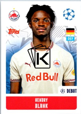 2024-25 Topps Champions League 447 Hendry Blank (FC Salzburg)