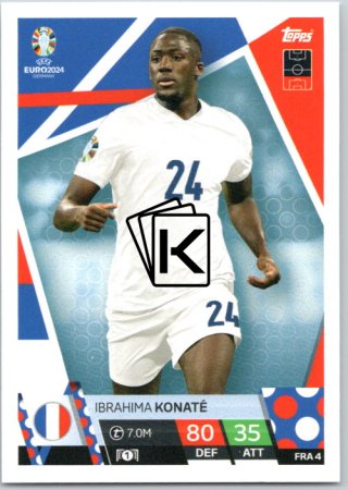 fotbalová karta Topps Match Attax EURO 2024 FRA4 Ibrahima Konaté (France)