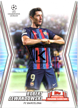 Fotbalová kartička 2022-23 Topps NTCD-8 Robert Lewandowski FC Barcelona