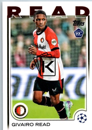 fotbalová kartička 2024-25 Topps UEFA Club Competitions Flagship 138 Givairo Read RC Feyenoord