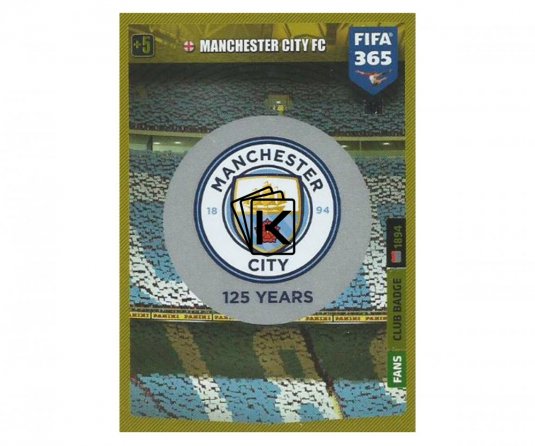 Fotbalová kartička Panini FIFA 365 – 2020 Znak Manchester City