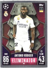 Fotbalová kartička 2023-24 Topps Match Attax UEFA Club Competitions 140 Antonio Rüdiger Real Madrid CF