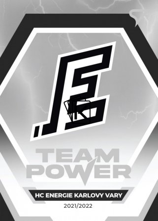 hokejová kartička 2021-22 SportZoo Tipsport Extraliga Team Power TP-32 Týmové Logo HC Energie Karlovy Vary