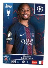 2025-26 Topps Champions League   Paris Saint-Germain 367 Bradley Barcola