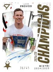 podepsaná karta 2025-26 SportZoo SK Slavia Praha Champions /45 CHS-LP Lukáš Provod