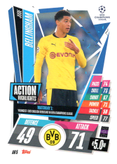 fotbalová kartička 2020-21 Topps Match Attax Champions League Extra Action Highlights AH5 Jude Bellingham Borussia Dortmund