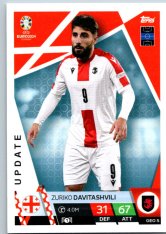 fotbalová karta Topps Match Attax EURO 2024 Update GEO5 Zuriko Davitashvili (Georgia)