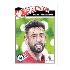 Fotbalová kartička Topps Living Set 274 Bruno Fernandes Manchester United