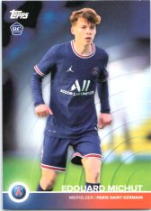 Fotbalová kartička Topps 2021-22 PSG Team Set 12 Edouard Michut RC