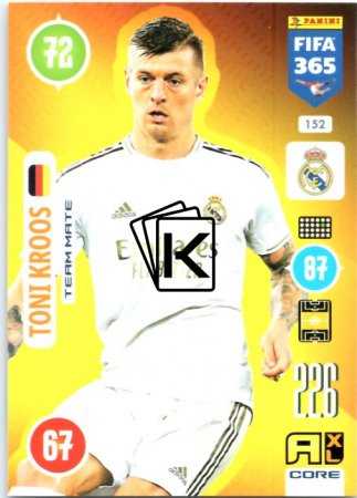 fotbalová karta Panini Adrenalyn XL FIFA 365 2021 Team Mate 152 Toni Kroos Real Madrid CF