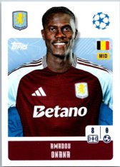 2024-25 Topps Champions League 71 Amadou Onana (Aston Villa)