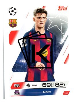 fotbalová kartička 2025-26 Topps Match Attax UCC 110 Gavi (FC Barcelona)