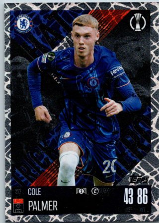 Fotbalová kartička 2024-25 Topps Match Attax EXTRA UEFA Club Competitions Hat Trick Hero 327 Cole Palmer (Chelsea)