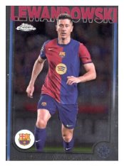 fotbalová kartička 2024-25 Topps Chrome 200 Robert Lewandowski, FC Barcelona