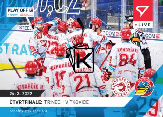 Hokejová kartička SportZoo 2021-22 Live L-122 HC Oceláři Třinec - BK Mladá Boleslav /30