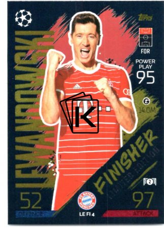 Fotbalová kartička 2022-23 Topps Match Attax UCL Limited Edition Finisher LEFL4 Robert Lewandowski Bayern Munchen