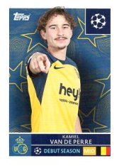 2025-26 Topps Champions League  Union SG 457 Kamiel Van de Perre
