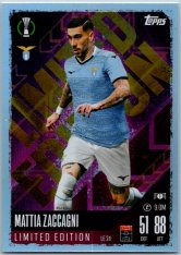 fotbalová kartička 2024-25 Topps Match Attax UEFA Club Competitions Limited Edition LE24 Mattia Zaccagni (SS Lazio)