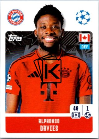 2024-25 Topps Champions League 176 Alphonso Davies (FC Bayern München)