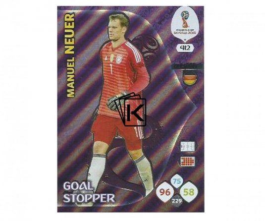 Fotbalová kartička Panini Adrenalynl XL World Cup Russia 2018 Goal Stopper 412 Manuel Neuer