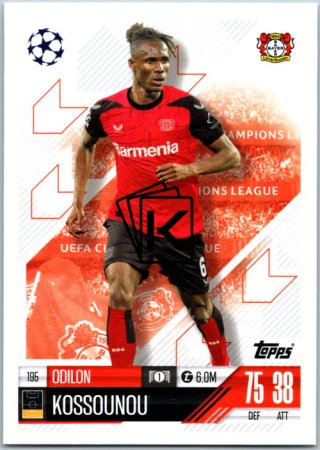 fotbalová kartička 2024-25 Topps Match Attax UEFA Club Competitions 195  Odilon Kossounou (Bayer 04 Leverkusen)