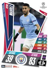 fotbalová kartička Topps Match Attax Champions League Match Attax On Demand 0D3-05 Riyad Mahrez Manchester City