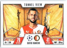 2023-24 Topps Match Attax EXTRA UEFA Club Competition Tunnel View 130 Dávid Hancko (Feyenoord)