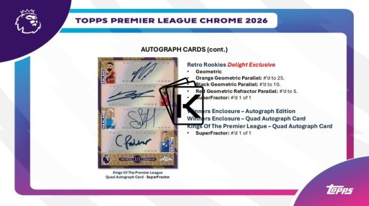 2025-26 Topps Chrome Premier League Hobby Box