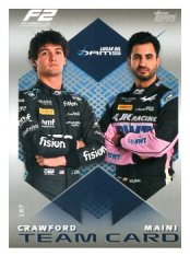 2025 Topps Turbo Attax F1 DAMS Lucas Oil F2 Teams HP 187 Crawford/Maini