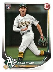 Baseballová karta 2025 Bowman 9 Jacob Wilson, Athletics RC