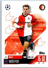 fotbalová kartička 2024-25 Topps Match Attax UEFA Club Competitions 267 Mats Wieffer (Feyenoord)