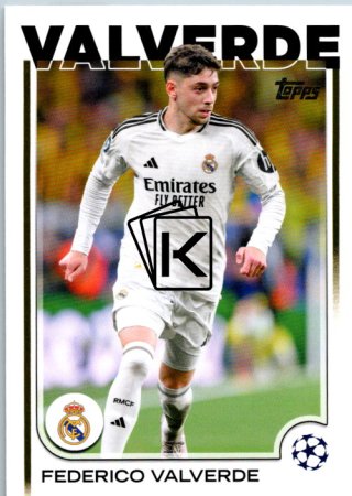 fotbalová kartička 2024-25 Topps UEFA Club Competitions Flagship 164 Federico Valverde Real Madrid CF