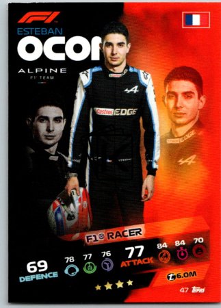 2021 Topps Formule 1 Turbo Attax 47 Esteban Ocon Alpine F1