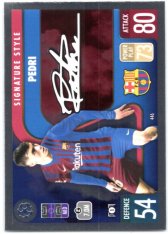 fotbalová kartička 2021-22 Topps Match Attax UEFA Champions League Signature Style 446 Pedri FC Barcelona